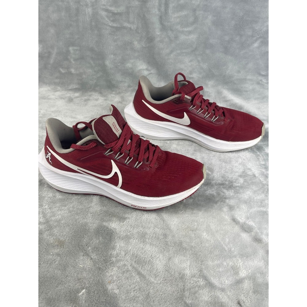 Nike Air Zoom Pegasus 39 Alabama Crimson Tide Mens 3.5 Red Good Running Shoes - Picture 4 of 10